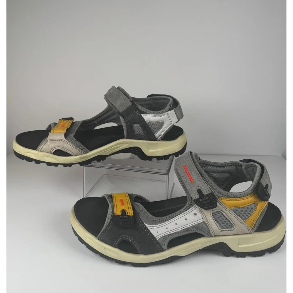 Ecco Offroad Yucatan Multicolor Merigold Sport Strappy Leather Sandals Mens 12
